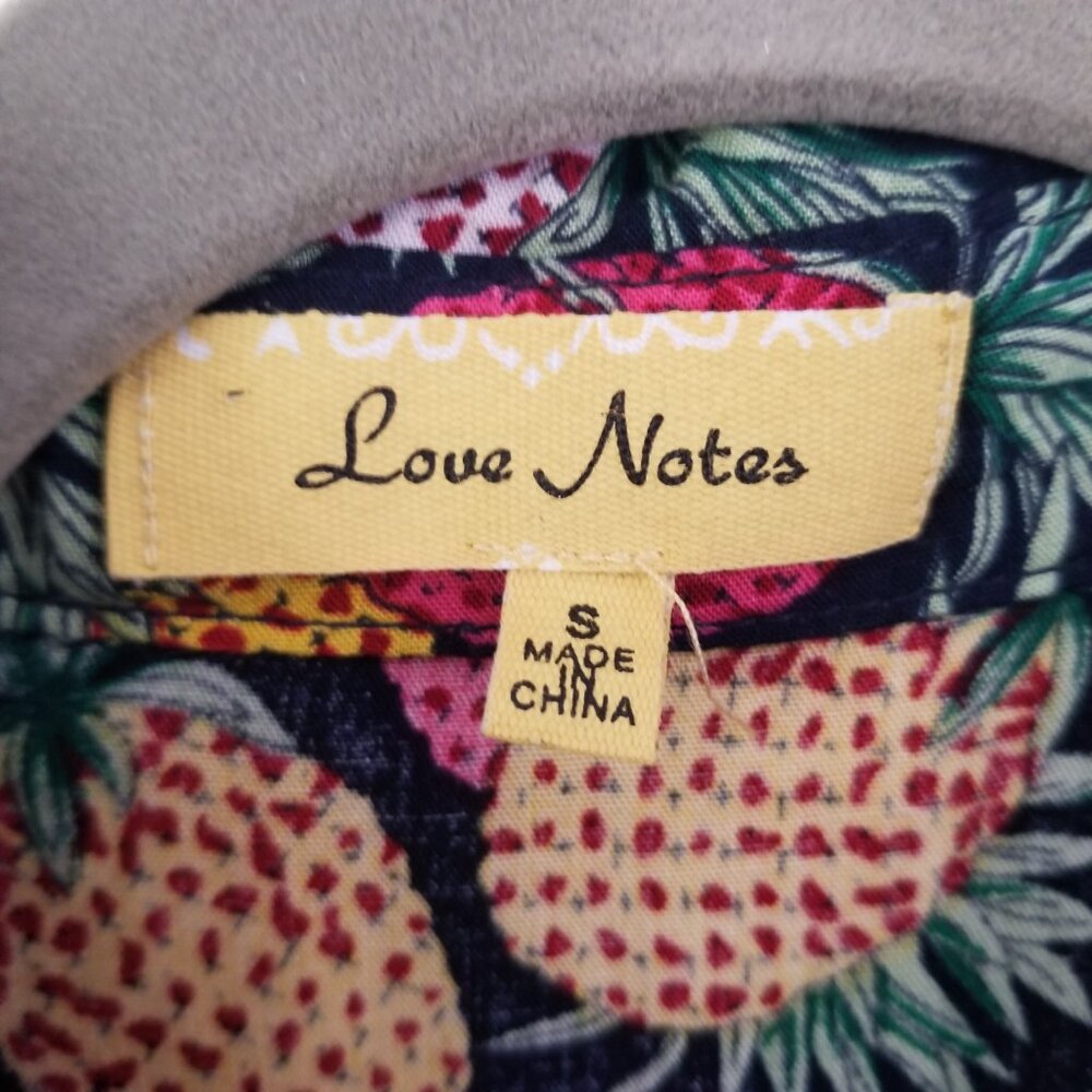 Love Notes Pineapple Blouse S - image 4
